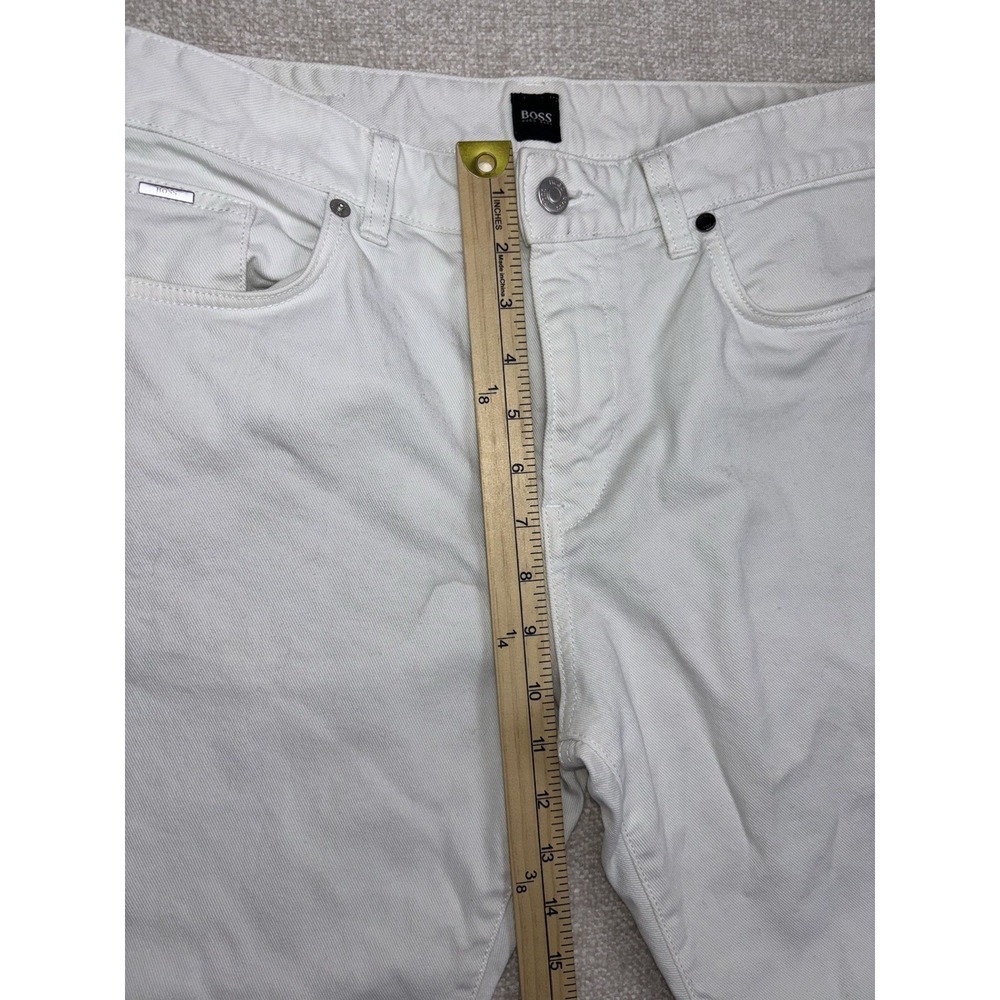 Hugo Boss Mens White Jeans Size 36 - Picture 10 of 13